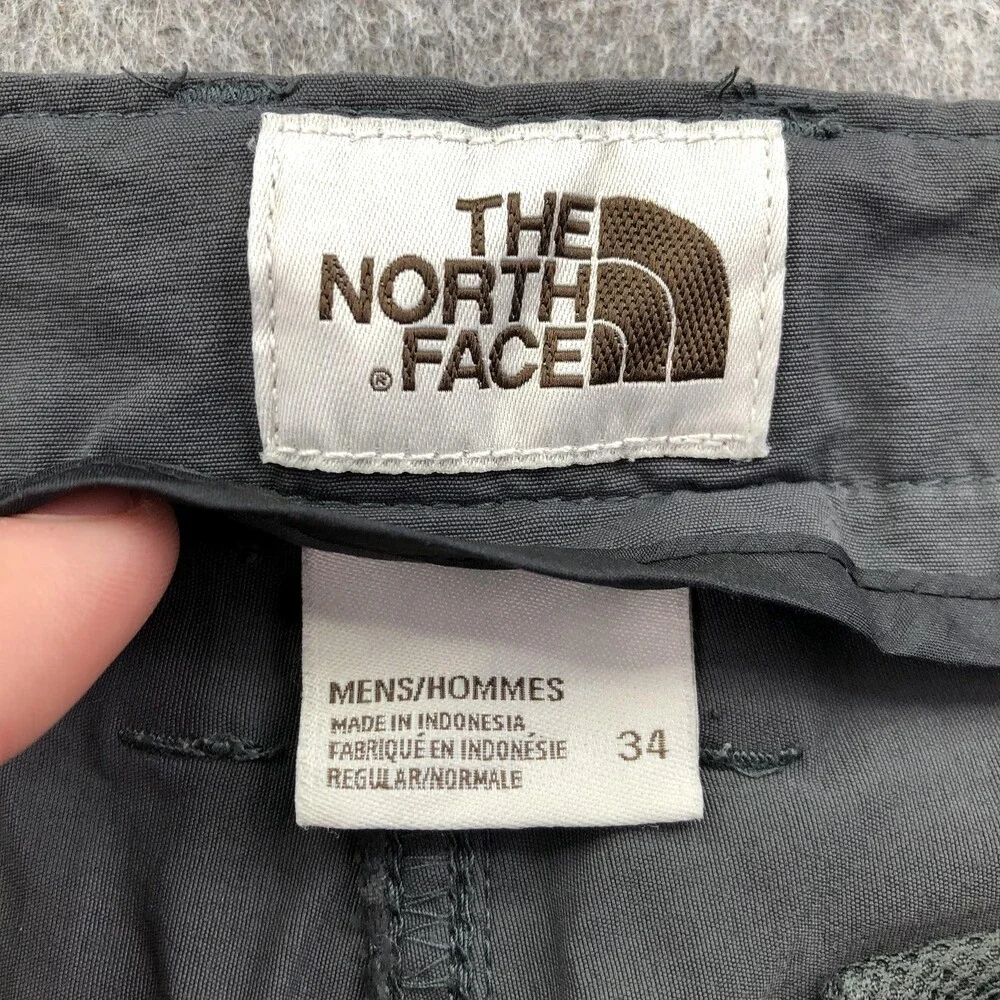 The North Face Pants Mens 34 Gray Chino Straight Leg Casual Microfiber